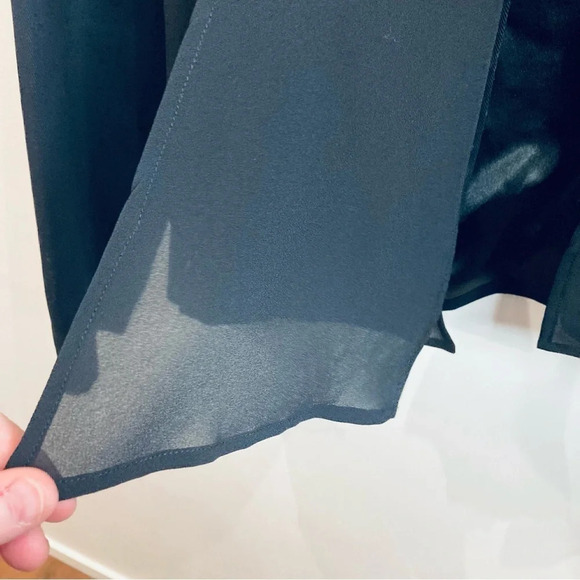 CHI CHI VON TANG Sz L  Warrior Flow Jacket 100% Silk Lined Sheer Panels Blazer - Picture 6 of 14